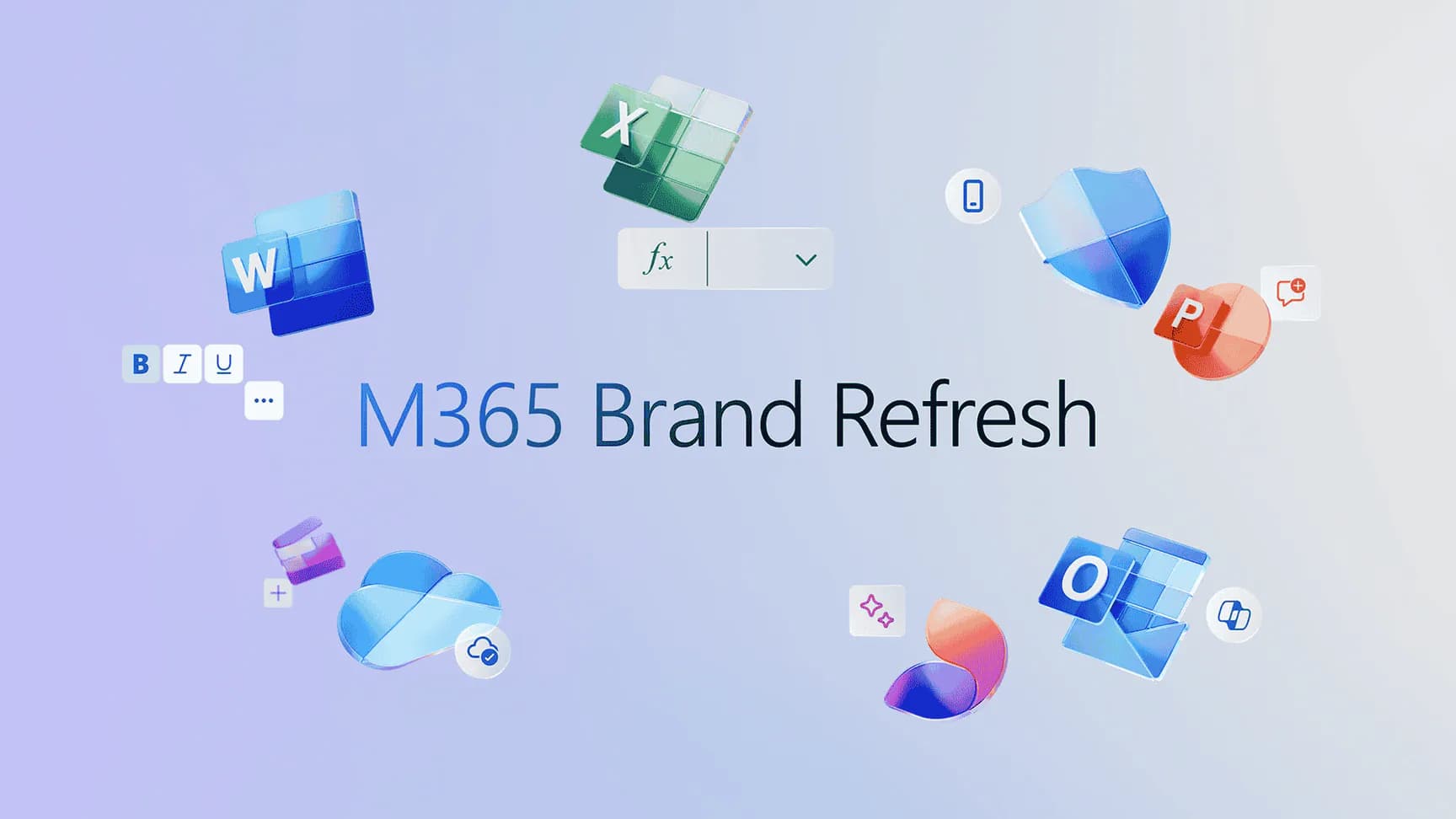 Refreshed Microsoft 365 experience across apps and devices
